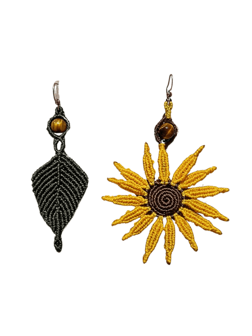 Boucles Tournesol et Feuille 