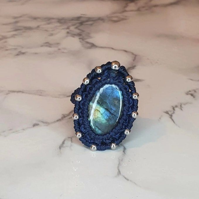 Bague Labradorite taille 50